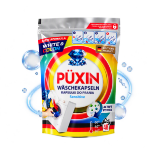 Kapsułki do prania Puxin 48 szt color & white